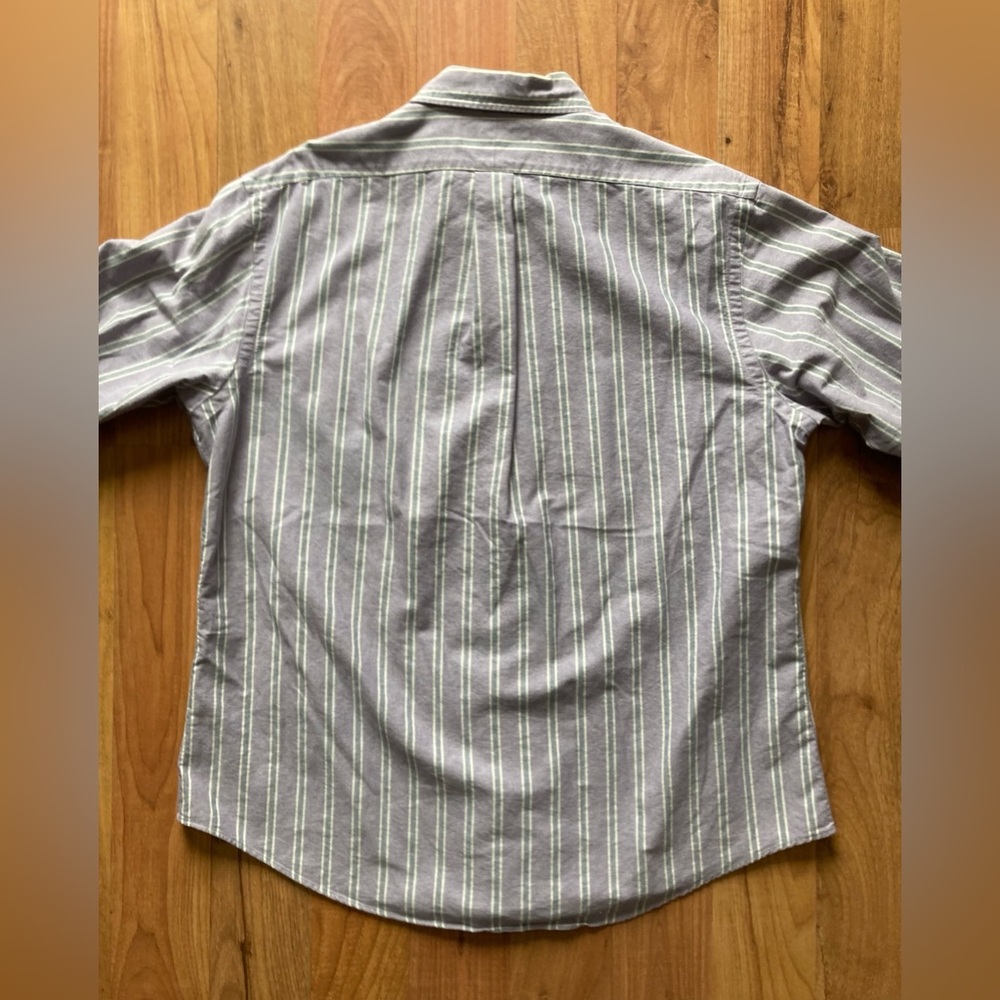 Ralph Lauren Custom Fit Flesh Pony Striped Button Down Mens XL Long Sleeve Shirt - Picture 7 of 7